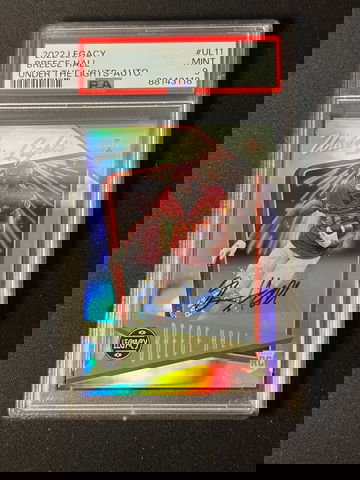 2022 Legacy #UL11 Under The Lights Auto Breece Hall PSA 9