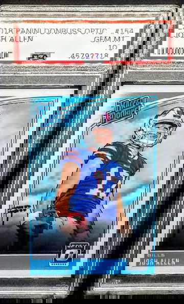 Josh Allen 2018 Panini Donruss Optic RC Rookie # 154 Graded PSA Gem Mint 10