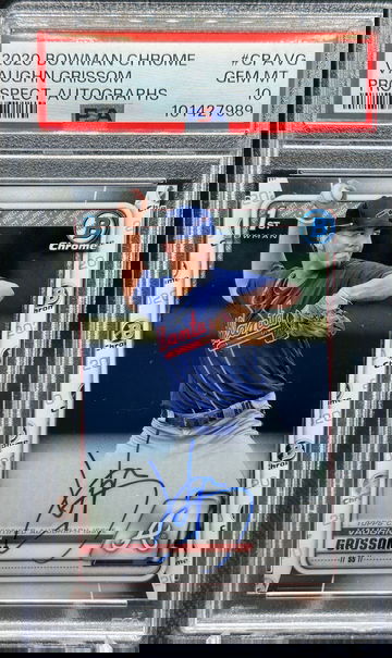 2020 Bowman Chrome 1ST PROSPECT AUTO RC Vaughn Grissom PSA 10 ANGELS!