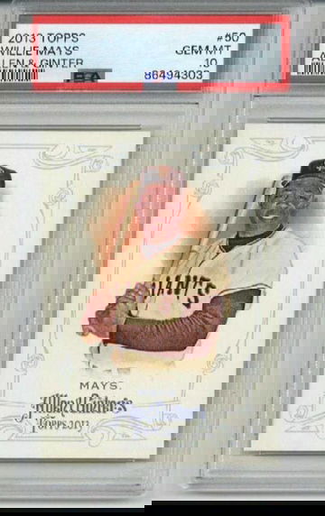 2013 TOPPS ALLEN & GINTER #50 WILLIE MAYS CARD SAN FRANCISCO GIANTS PSA 10 RARE