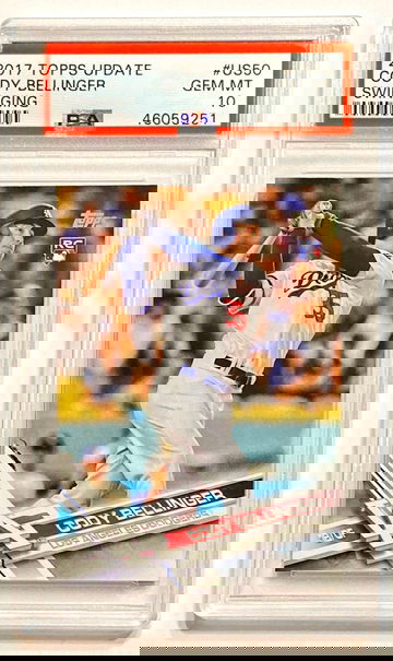 2017 Topps Update Cody Bellinger #US50 Swinging Rookie PSA 10