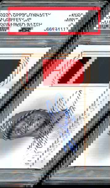 2020 Topps Dynasty Ken Griffey Jr. Patch Auto /10 HOF Cincinnati Reds PSA 9 Mint