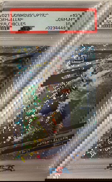 2021 donruss optic josh Allen silver circles Buffalo Bills