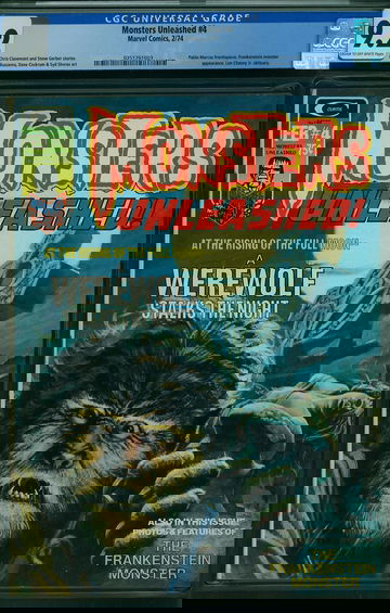 MONSTERS UNLEASHED #4, CGC 9.2 NM-