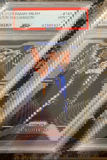 2019 panini prizm Zion Williamson #248 mint 9 psa