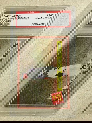 1962 Topps #142 Coaching For The Dodgers PSA 8 NM-MT BABE RUTH HOF