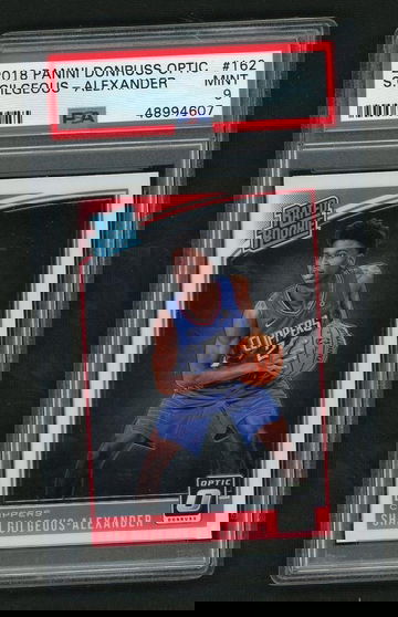 2018 Panini Donruss Optic 162 Shai Gilgeous-Alexander Rated Rookie PSA 9 Mint Clippers