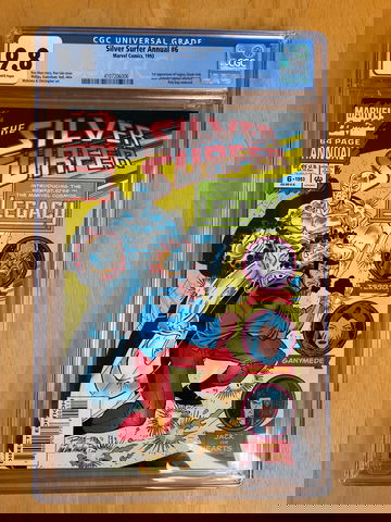 Silver Surfer Annual #6 CGC 9.8. 1st appearance of Legacy