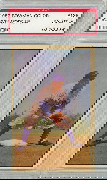 1953 Bowman Color Bobby Morgan #135 PSA 6 P1340