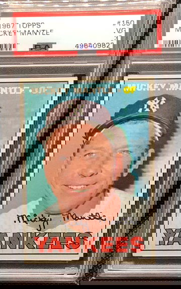 1967 Topps #150 Mickey Mantle PSA 3 VG