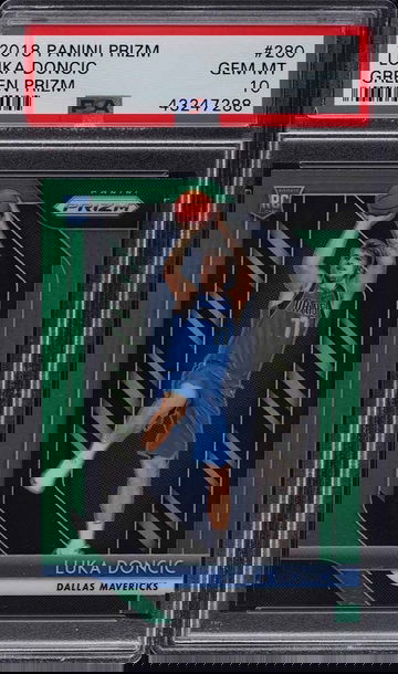 2018 Prizm Green LUKA DONCIC PSA 10