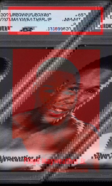 2001 Brown's Boxing Floyd Mayweather #63 PSA 8