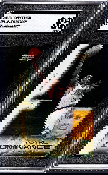 2000-01 Upper Deck #TD6 Allen Iverson Total Dominance SGC 8