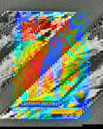 2018 Kristaps Porzingis Panini Rewards Kaboom Vertical Holo #K-KP SP KABOOM!