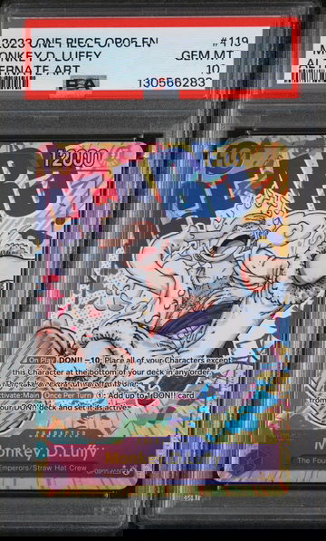 2023 One Piece Awakening of the New Era Japanese Alternate Art Monkey D. Luffy #OP05119 PSA 10