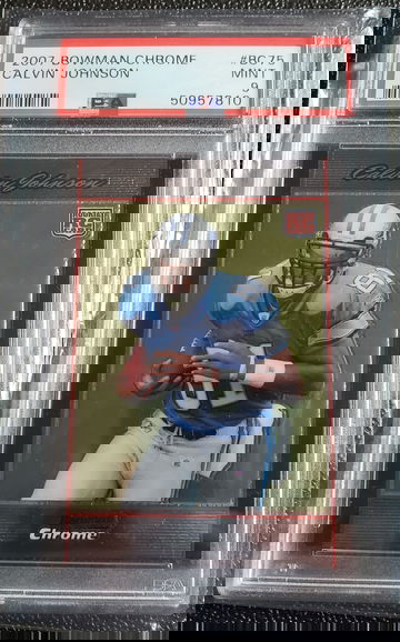 2007 Bowman Chrome Calvin Johnson bc75 PSA 9