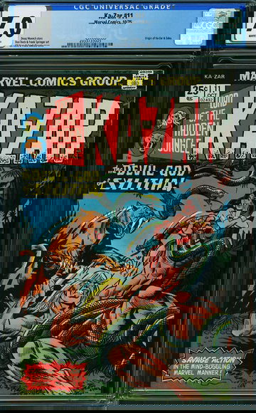 KA-ZAR #11, CGC 7.0 FVF