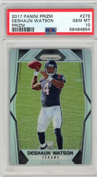 Deshaun Watson 2017 Panini Prizm Silver Refractor Rookie RC PSA 10 Gem Mint Texans #279
