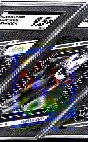 2024 Panini Absolute #9 Lamar Jackson Blue Diamonds /99 SGC 9.5