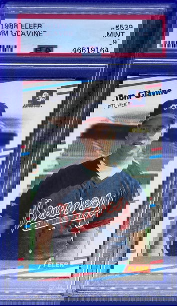 1988 Fleer Tom Glavine RC PSA 9 Mint