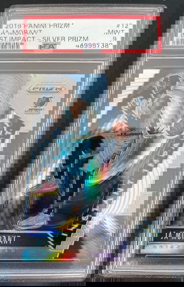 PSA 9 Prizm Instant Impact Silver Ja Morant