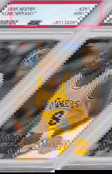 KOBE BRYANT 1996 Hoops #281 Rookie PSA 9 MINT