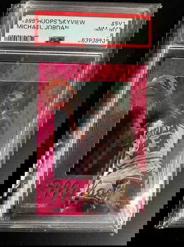 1995 Michael Jordan Hoops Skyview PSA 8