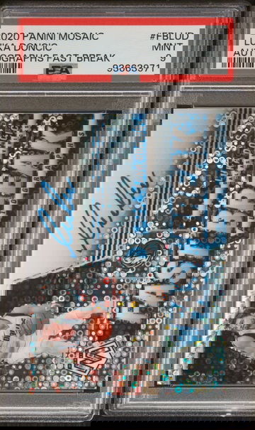 2020 Panini Mosaic Fast Break Auto Luka Doncic PSA 9