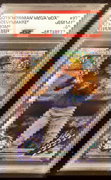 2019 Bowman Chrome Mega Box Noelvi Marte ROOKIE RC #97 PSA 10 GEM MINT