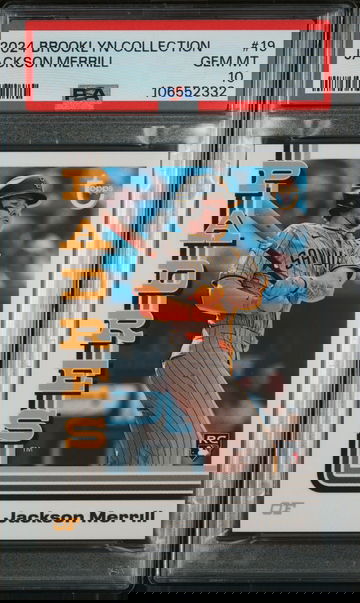 2024 Topps Brooklyn Collection Jackson Merrill #19 RC PSA 10