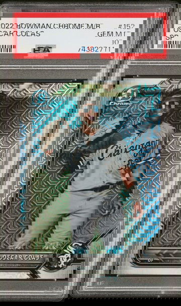 2022 Bowman Mega Box Chrome 152 Oscar Colas SP PSA 10 Chicago White Sox