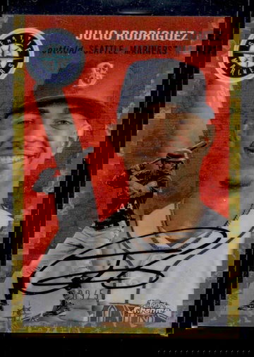 2022 Topps Chrome Gold Julio Rodríguez #345 Auto /50