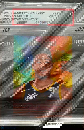 2017 Panini Court Kings Donovan Mitchell Rookie Portraits - Ruby PSA 9 /65
