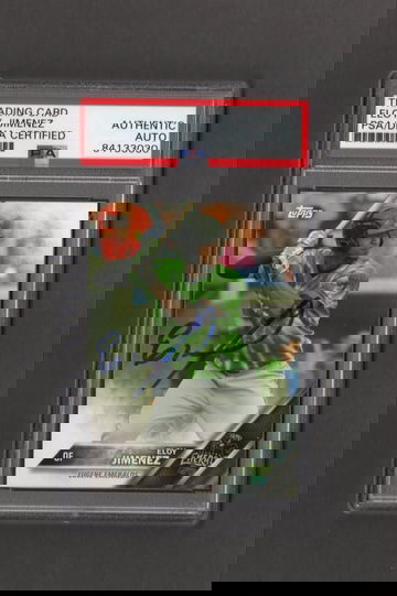 Eloy Jimenez Signed Autographed 2016 Pro Debut #44 PSA DNA COA RC