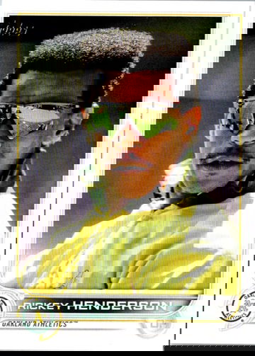 2022 Topps Update Rickey Henderson #US24 SP Short Print Oakland A's Athletics