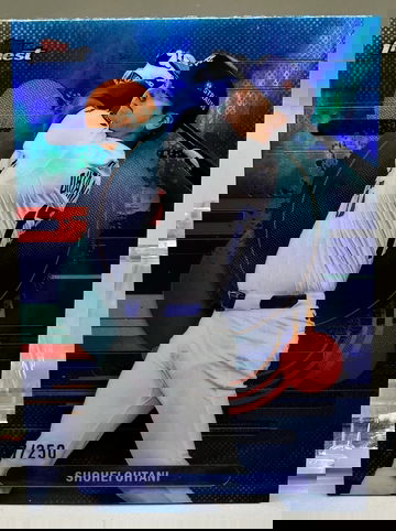 2025 Topps Finest Shohei Ohtani /250 Uncommon Sky Blue Refractor #190