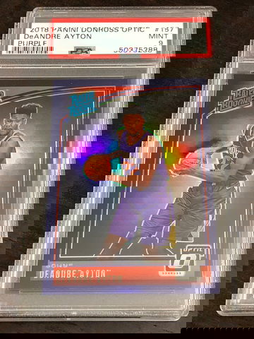 2018 Optic DeAndre Ayton Purple PSA 9
