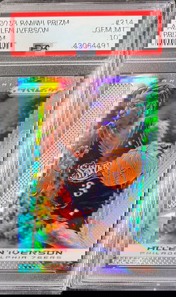 2013 Prizm Allen Iverson Silver Prizm PSA 10 POP (11) 