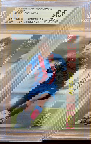 2004 Panini Megacracks La Liga Lionel Messi #71 71BIS Rookie BGS 8.5 High Subs!