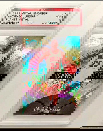 1997-98 Metal Universe Michael Jordan Planet Metal PSA 9 #1