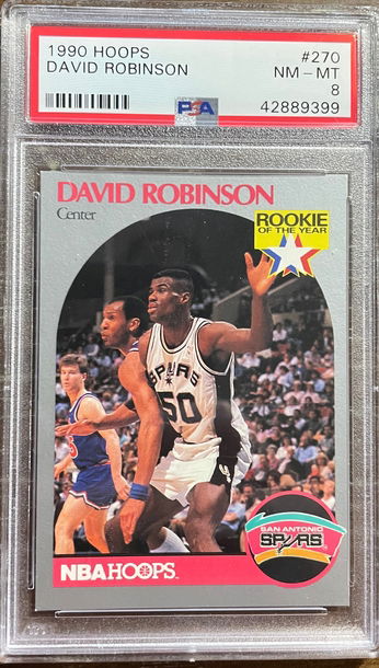 1990 Hoops David Robinson PSA 8