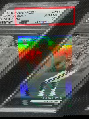 2018 Prizm Silver Sam Darnold #203 PSA 10 Gem Mint 