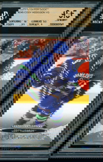 2011-12 Upper Deck #245 Cody Hodgson YG BGS 9.5 Gem-Mint