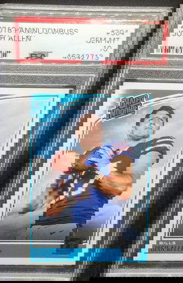 Josh Allen 2018 Donruss RC Rookie Card # 304 Graded PSA Gem Mint 10