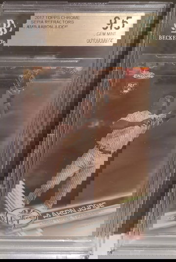 2017 Topps Chrome Sepia Aaron Judge BGS 9.5