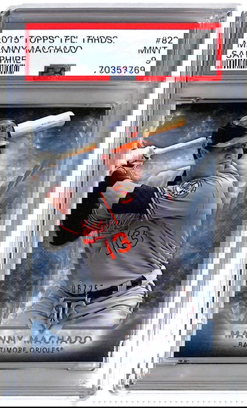 2015 Topps Triple Threads Manny Machado Sapphire PSA 9 POP 1 MLB Orioles