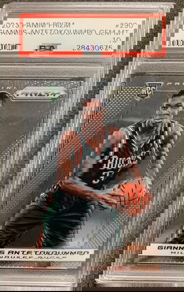 GIANNIS ANTETOKOUNMPO PRIZM ROOKIE PSA 10 GEM MINT