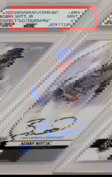 2020 Bowman Sterling Bobby Witt Jr Auto PSA 10