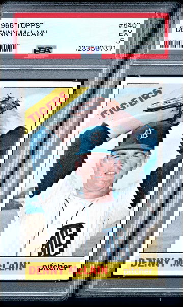 1966 Topps Denny Mclain #540 PSA 5