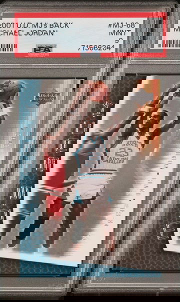 2001 U.D. MJ's Back Michael Jordan # MJ-68 PSA 9 MINT